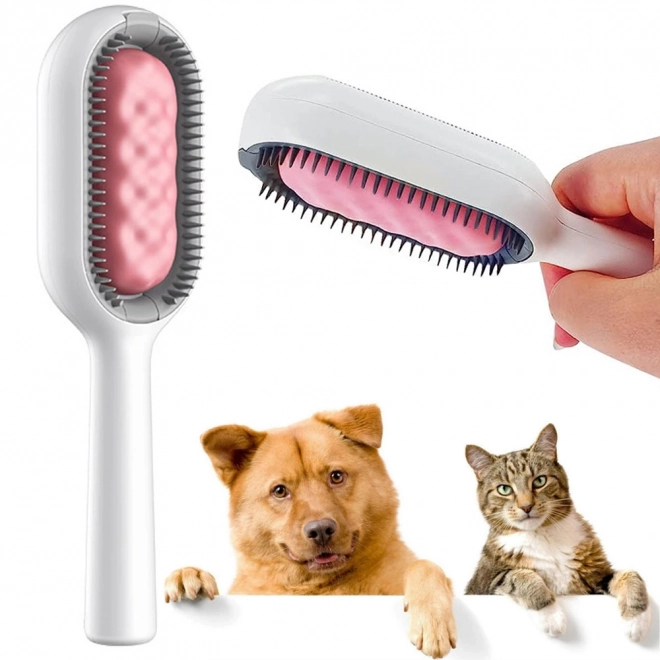 Peigne en silicone 3-en-1 pour animaux de compagnie