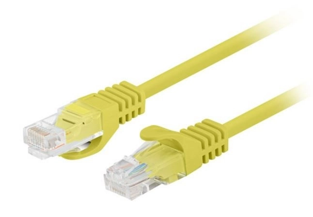 Cordon patch jaune cat. 5e UTP 3m 10 pcs