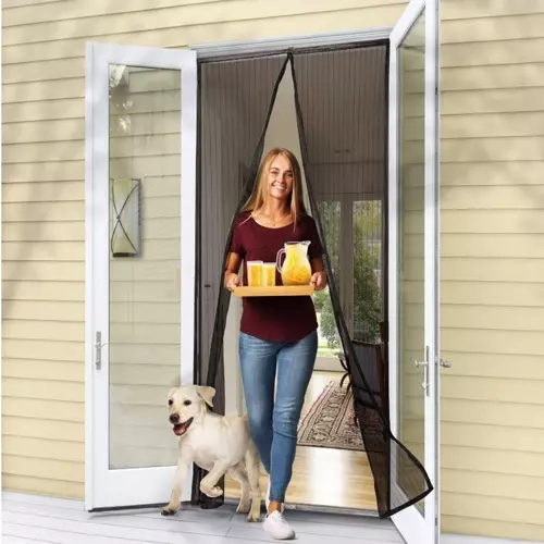 Moustiquaire auto-fermant pour porte - 100 x 210 cm
