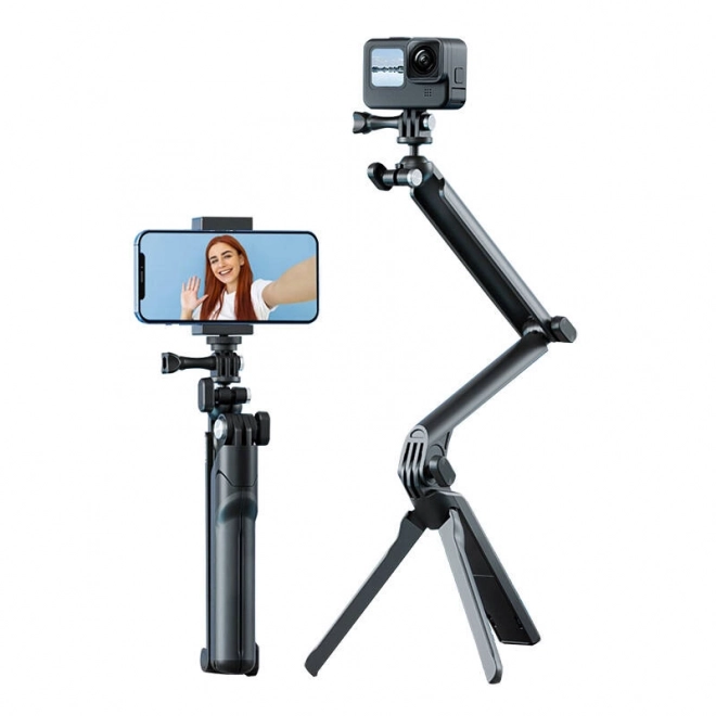 Trépied à trois voies avec perche à selfie Telesin