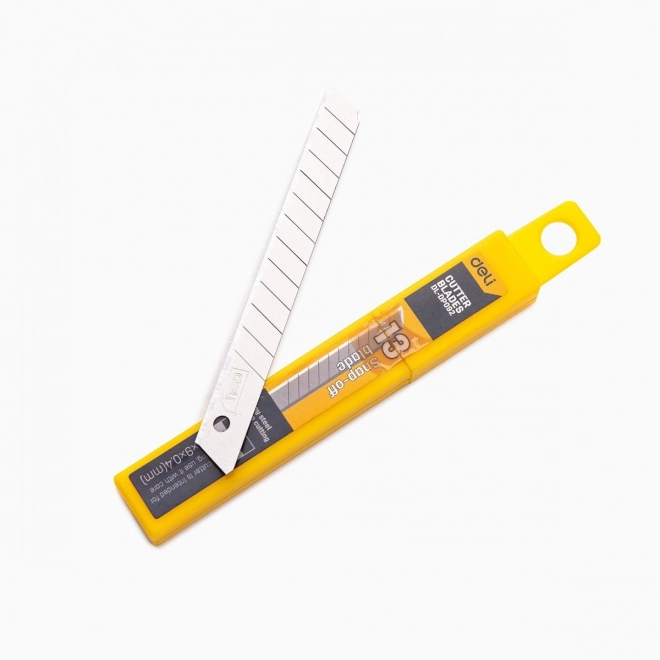 Couteau 9 mm 10 pcs tête de lame Deli Tools EDL-DP092 (argentée)