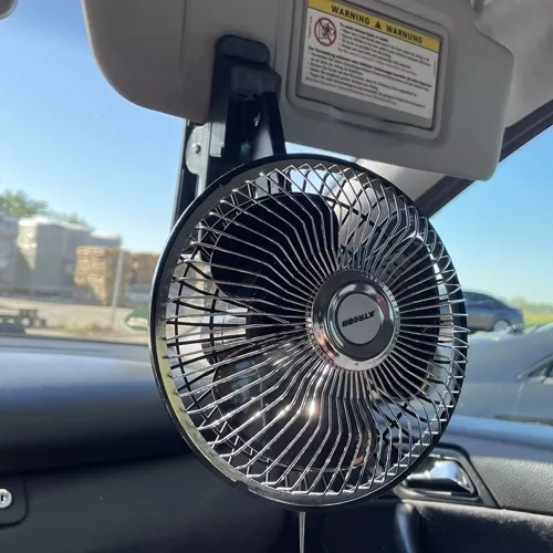 Ventilateur de voiture rotatif avec clip Xtrobb