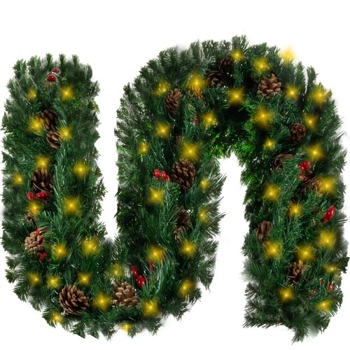 Guirlande / décoration de Noël 2,7 m avec lumières LED Ruhhy 22322
