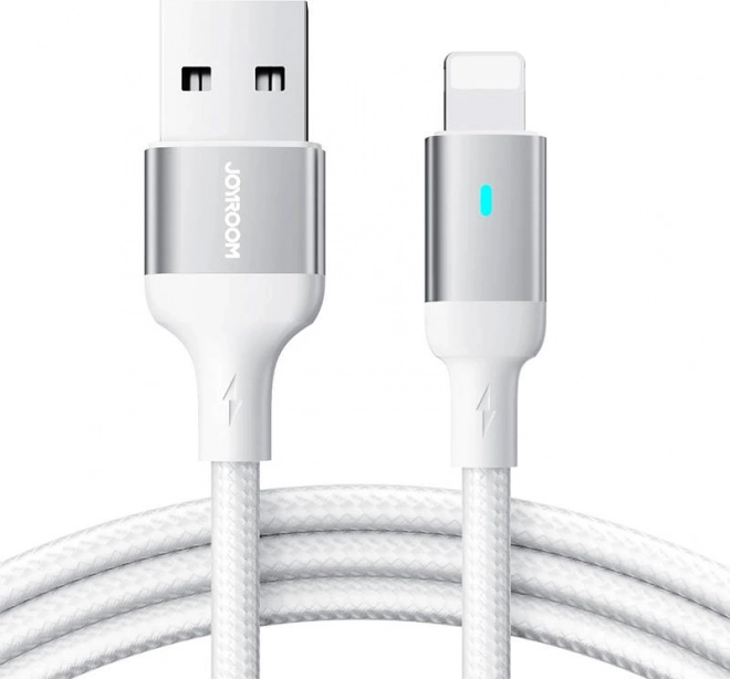 Joyroom câble USB‑A vers Lightning 3 m, 2,4 A, blanc