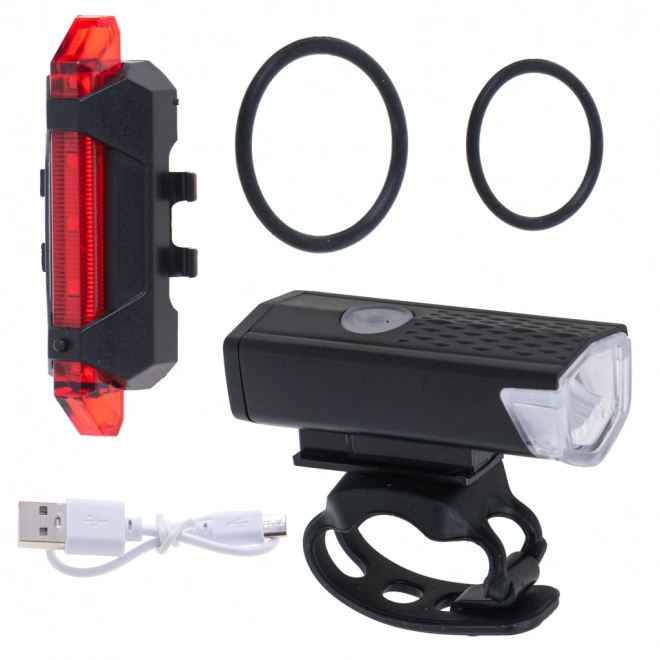 Ensemble de lumières LED pour cyclistes USB