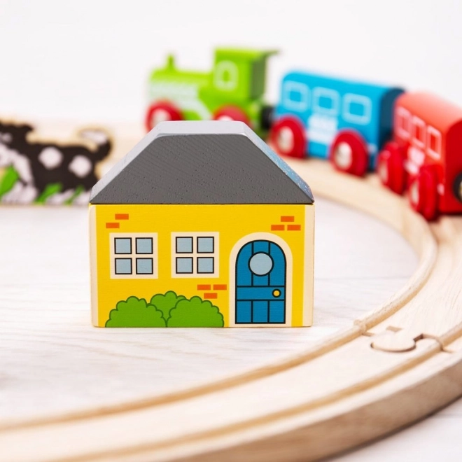 Bigjigs Rail Mon premier train en bois 19 pièces