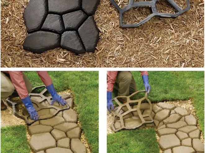 Moule pour pavés en béton tête de chat