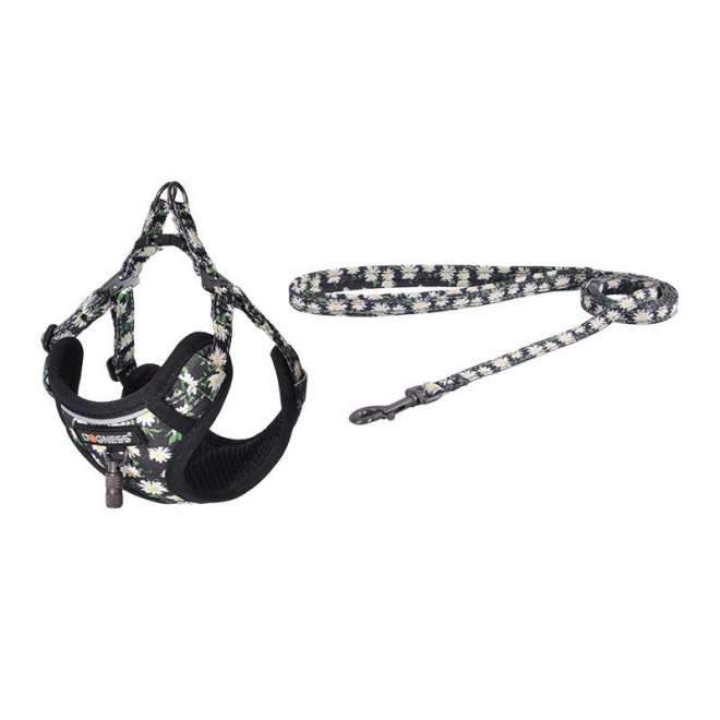 Ensemble pour chien Dogness laisse 1,5m et harnais (multicolore)