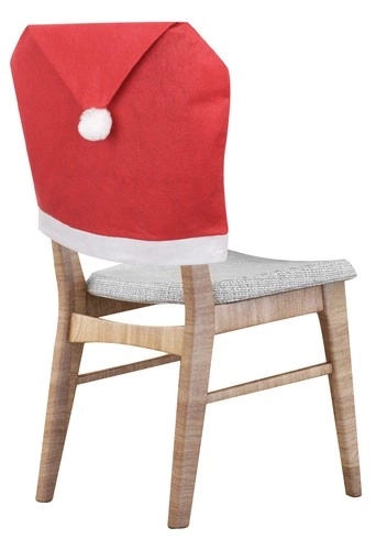 Housses de Noël pour chaises et nappe - ensemble de 6 pièces