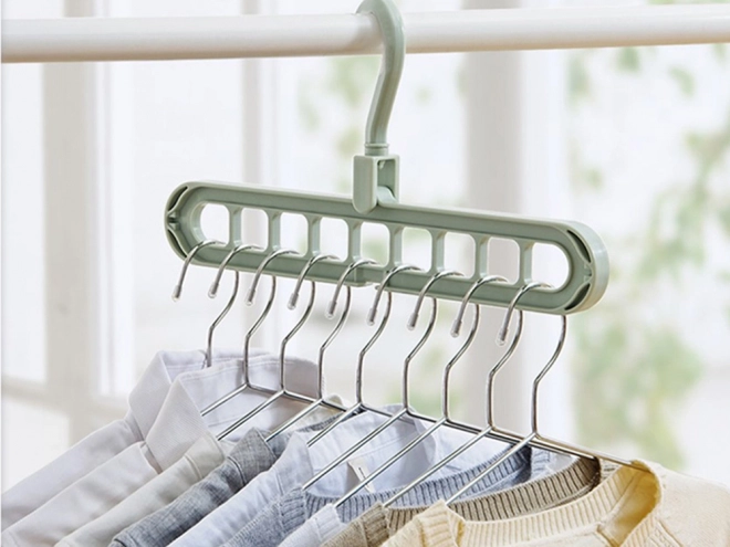 Organisateur de garde-robe multifonction vert 2 pièces