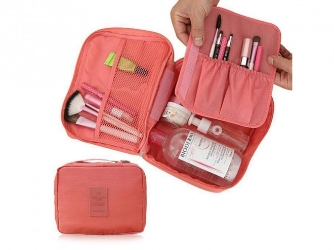 Sac de voyage cosmétique - saumon