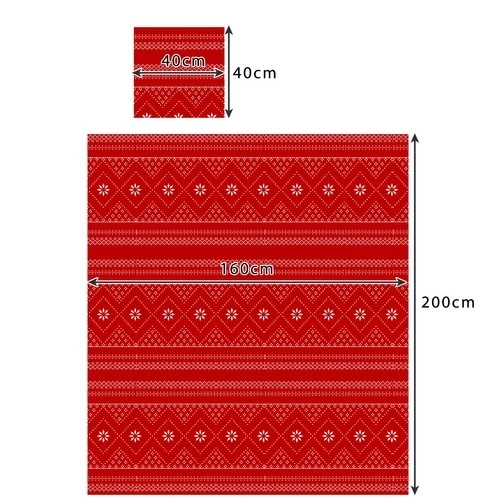 Couverture 1,6x2m + 2x housse de coussin Ruhhy 22594