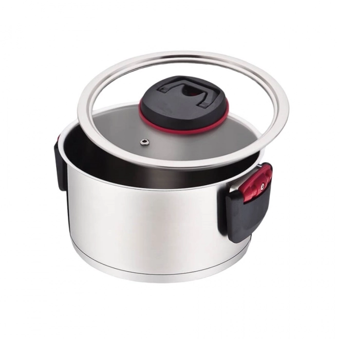 Casserole en acier inoxydable Maestro avec couvercle 4,2 l