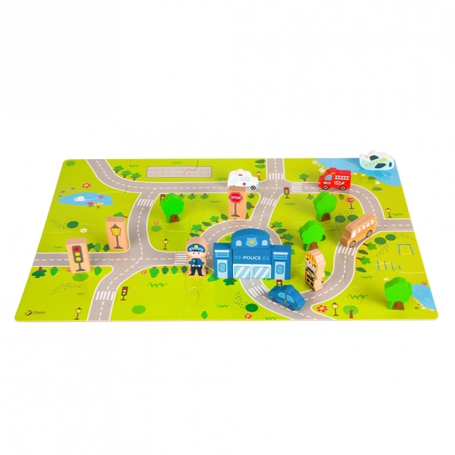 Jeux de construction en bois Construis une ville 120 pcs