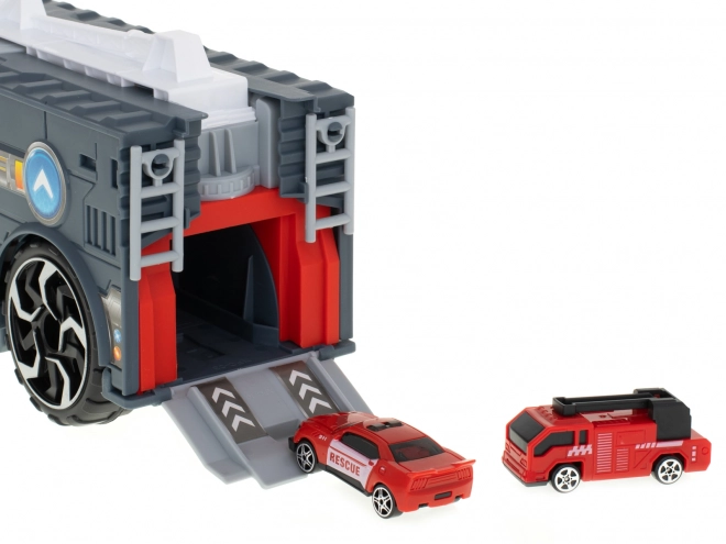 Camion de pompiers - Transporteur et jouet de stationnement