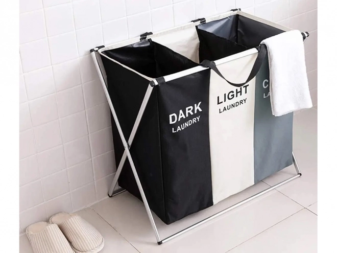 Organisateur pratique pour le linge avec séparation triple
