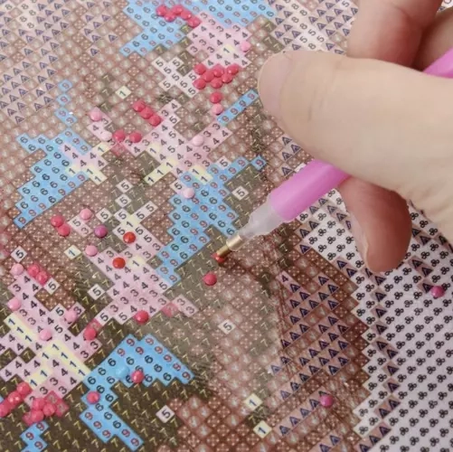 Grande trousse d'accessoires pour peinture au diamant