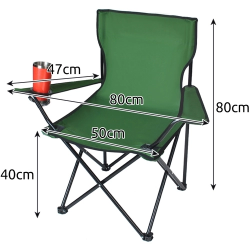 Chaise pliante de pêche / camping - vert