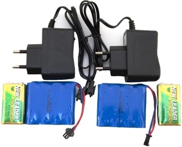Packs d’accus rechargeables et piles inclus