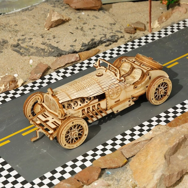 Voiture de course U-9 Grand Prix - Maquette en bois 3D