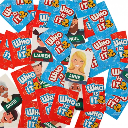 Personnages illustrés et cartes pour le tirage