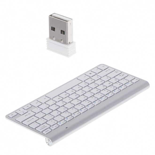 Clavier sans fil pour Smart TV argenté