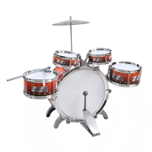 Ensemble de batterie pour enfants - grandes batteries pour enfants XL avec tabouret