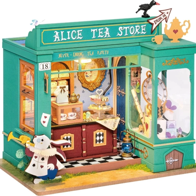 ROBOTIME Rolife maison DIY : La boutique de thé d’Alice avec éclairage LED