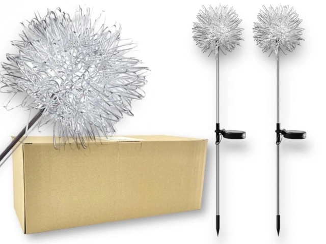 Lampe LED de jardin solaire en forme d'arbre - 2 pièces
