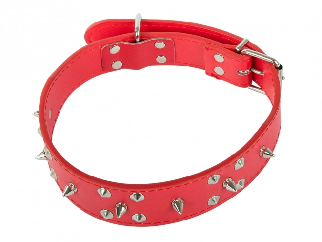 Collier réglable pour chiens avec clous en cuir écologique