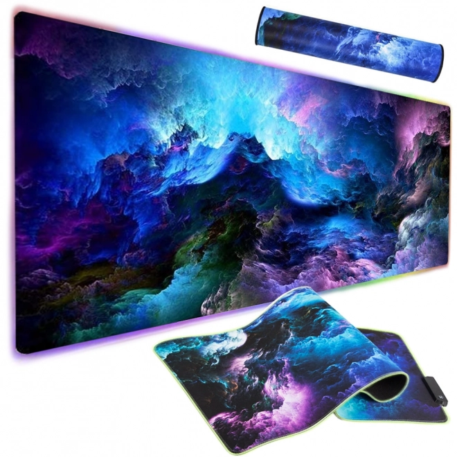 Tapis de souris RGB LED XXL