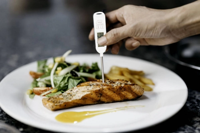 Thermomètre de cuisine numérique avec écran LCD