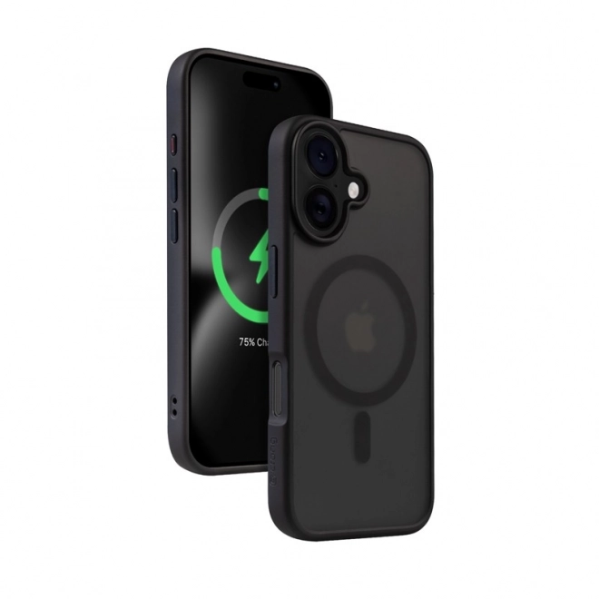 Coque Hybrid Frost MAG pour iPhone 16 noir
