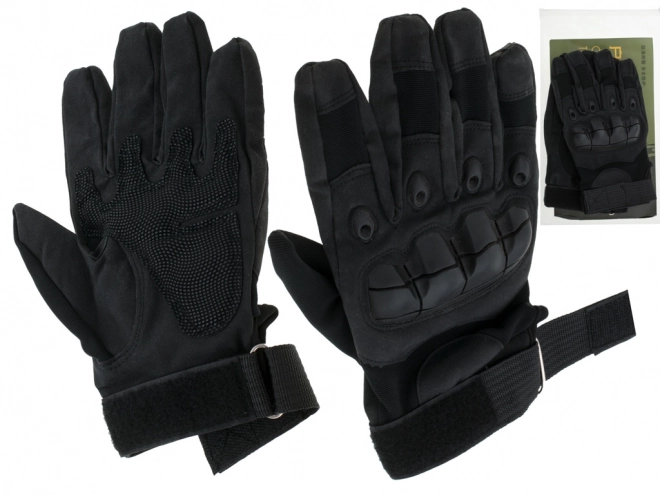 Gants militaires tactiques avec protection des articulations L noir