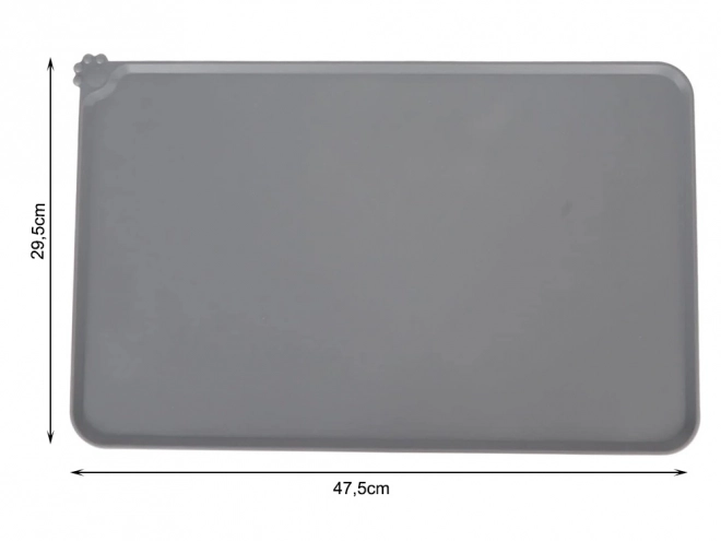 Tapis antidérapant en silicone imperméable pour bols pour chiens et chats