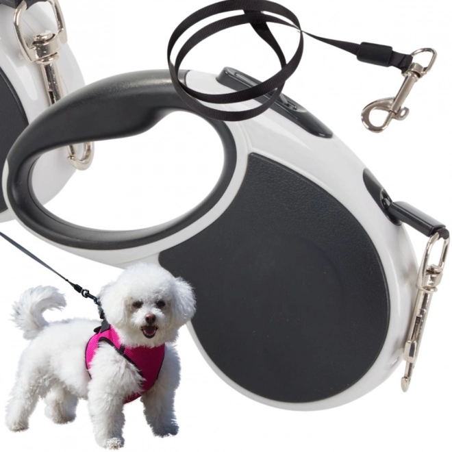 Laisse automatique pour chiens 5m avec blocage jusqu'à 15 kg
