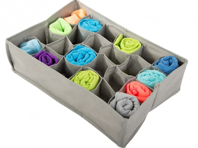 Organisateur textile pour sous-vêtements avec 24 compartiments