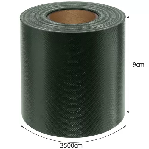 Ruban de clôture 19cmx35m 630g/m2 vert 23706
