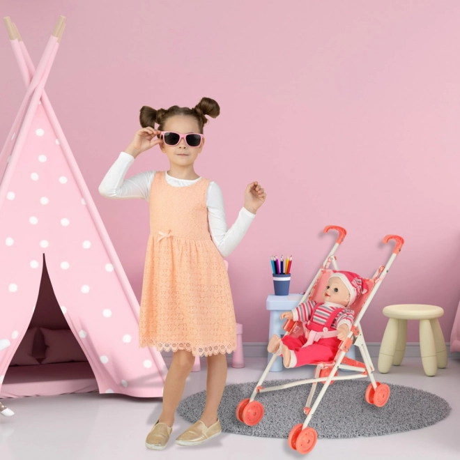 Poussette rose Baby Annabell