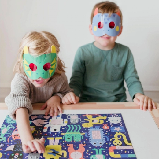 Divertissement interactif avec masques 3D