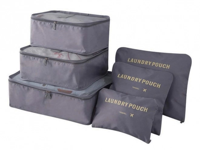 Organisateurs de voyage en filet pour bagage x6 – gris
