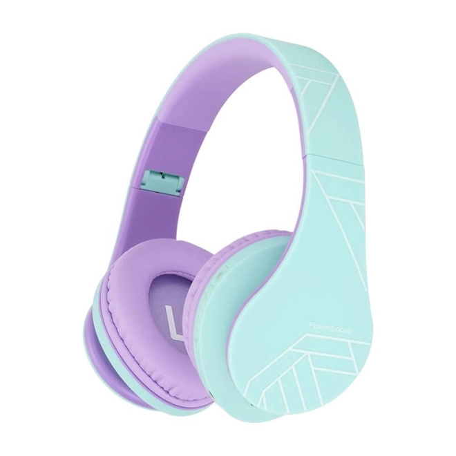 Casque sans fil pour enfants PowerLocus PLED – Bleu-violet