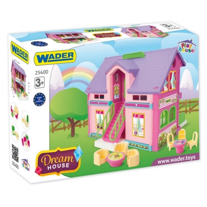 Maison de jeu en plastique 40x35cm dans une boîte Wader
