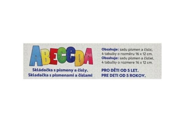 Puzzle de l'Alphabet avec Lettres et Chiffres