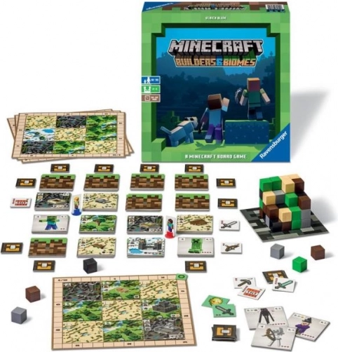 Jeu de société Minecraft Ravensburger : Constructeurs et Biomes