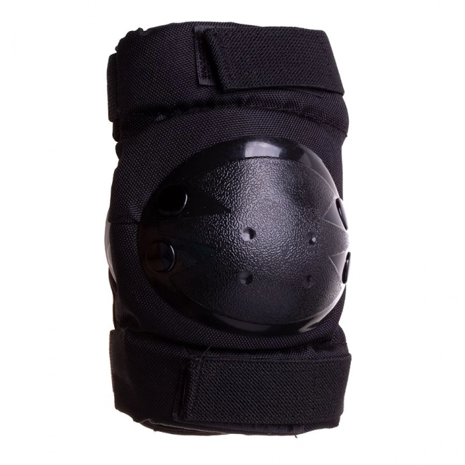 Casque + protections pour roller, skateboard, vélo - bleu et noir, taille M