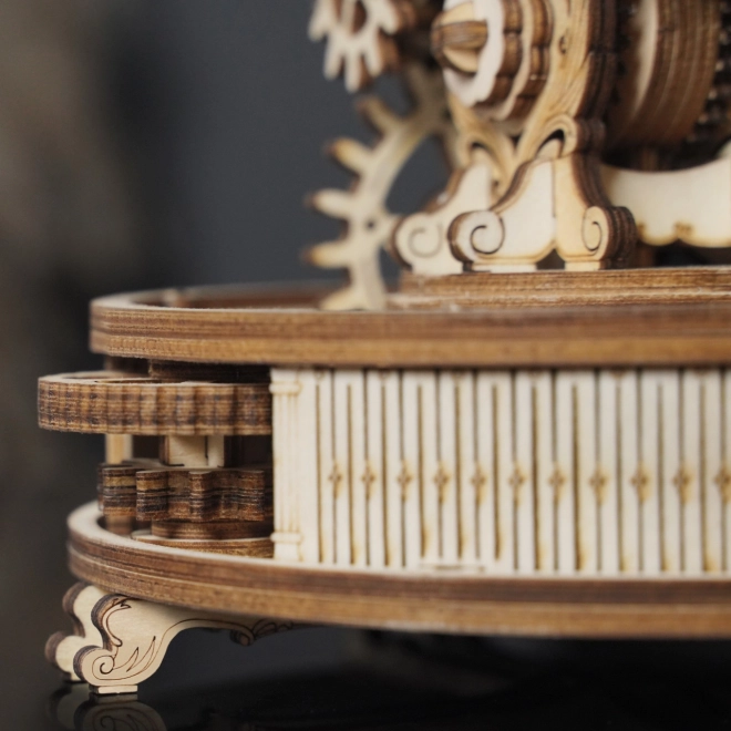RoboTime Puzzle mécanique 3D en bois Globe lumineux