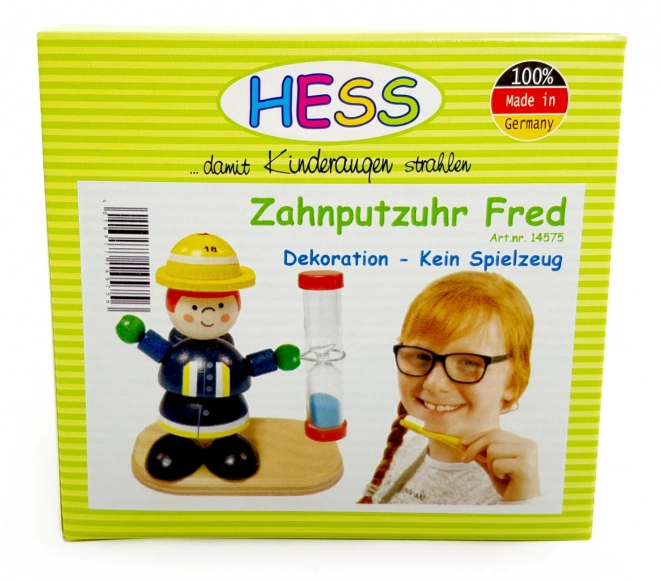 Sablier avec figurine de pompier pour enfants