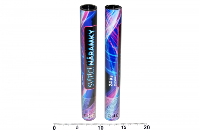 Bracelets lumineux 24 pcs en tube