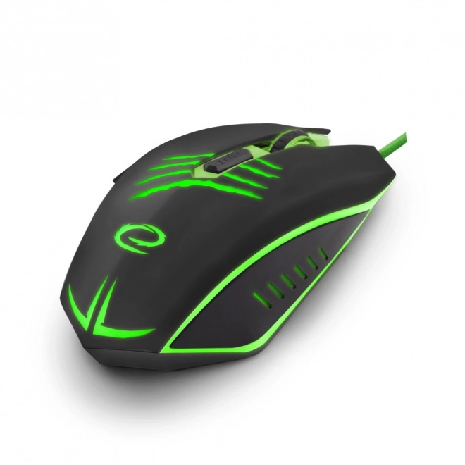 Souris de jeu filaire 6d optique usb mx209 serre verte